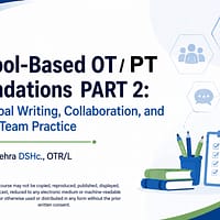 Dr Aditi the OT - School OT foundations_Part 2 Title Screen Dr Aditi the OT - School OT Foundations 101 Part 2 Title Screen