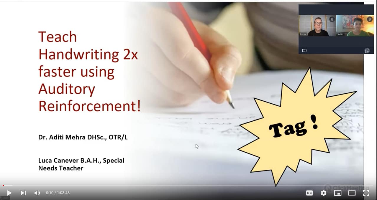 Dr Aditi the OT Teach Handwriting 2x Faster with Auditory Reinforcement Title Poster