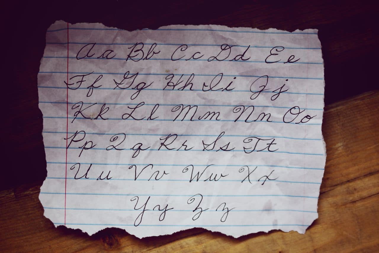 Stock Photo of Handwriting Scrap Paper - credit PoppyThomasHall
