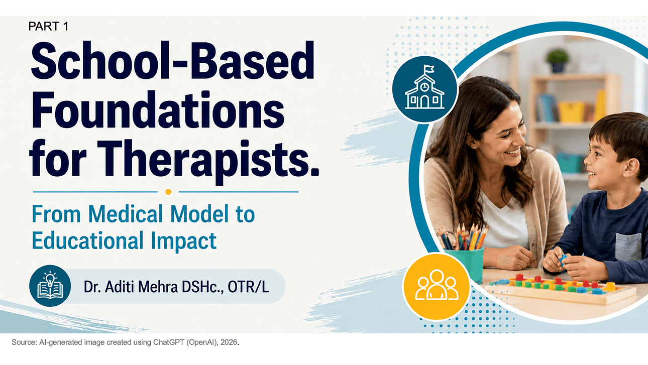 Dr Aditi the OT - School OT Foundations Part 1 Title Screen
