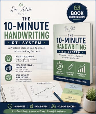 Dr Aditi the OT - The 10-Minute Handwriting RTI System Poster