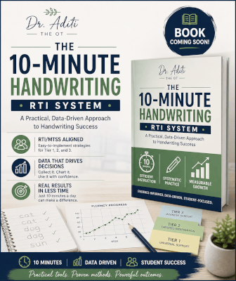 Dr Aditi the OT - The 10-Minute Handwriting RTI System Poster