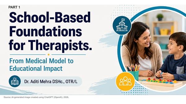 Dr Aditi the OT - School OT foundations_Part 1 Title Screen.001 Dr Aditi the OT - School OT Foundations Part 1 Title Screen