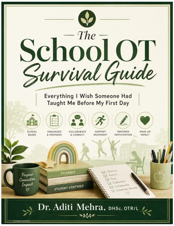 School OT survival Guide Cover Poster 1 Dr Aditi the OT - The School OT Survival Guide Cover